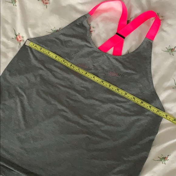 Gray Nike Dri-Fit Workout Top w/ Open Back - Picture 5 of 6